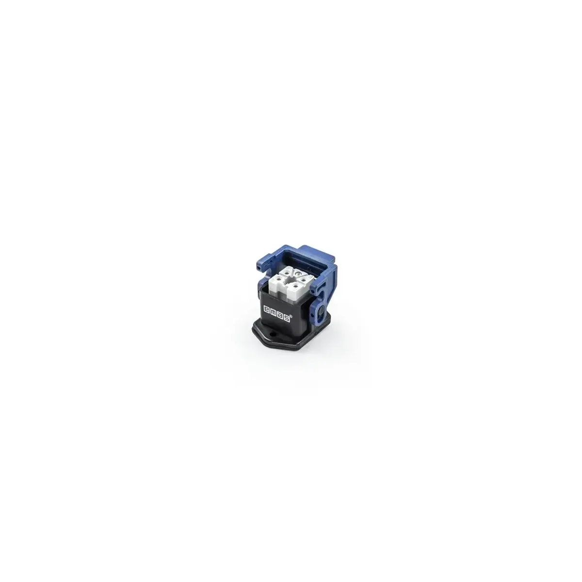 Emas Plastic 5 Contact Machine Type Socket 10A Bottom Entry 1 Metal Latch Black Multi-Contact EBP05PM46H