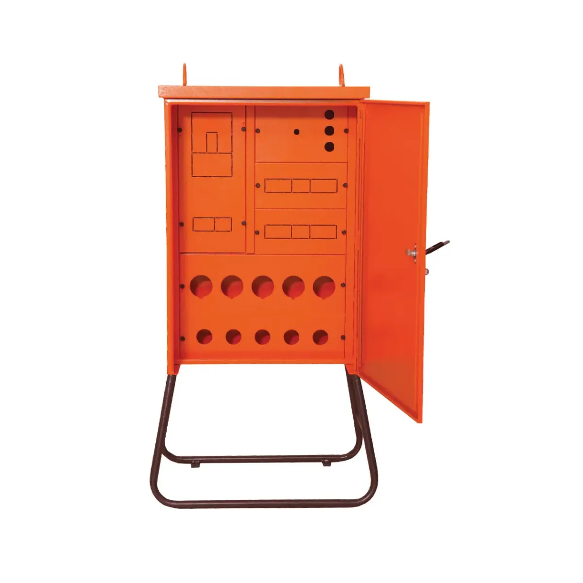 Çetinkaya 1 Three-Phase Meter + 5 Three-Phase 5 Single-Phase Socket Outlets + Construction Site Panel with Space for Fuse, Cam Switch, MCCB ÇP 124