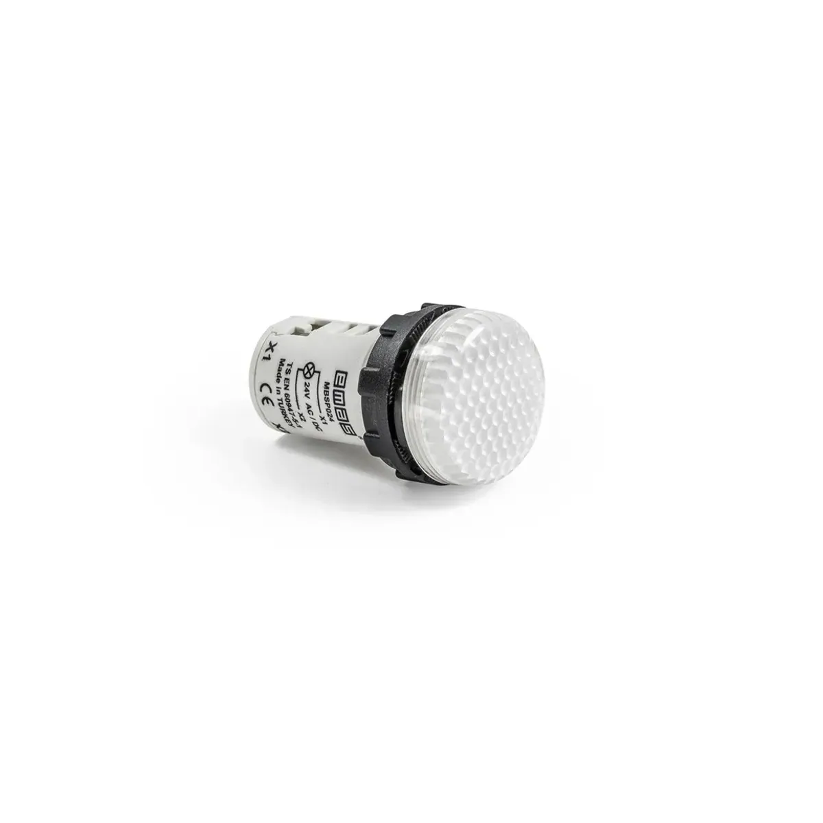 Emas MB Series Plastic LED Honeycomb Lens Monoblock Round 24V AC/DC White 22mm Pilot Light IP50
