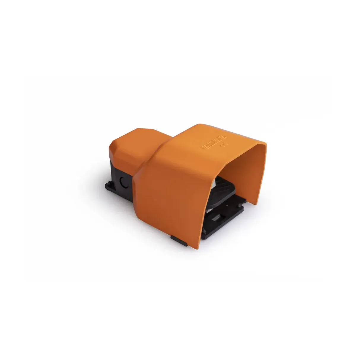Emas PDK Serisi Metal Korumalı 1NO+1NC Tekli Turuncu Plastik Pedal PDKS11BX10T