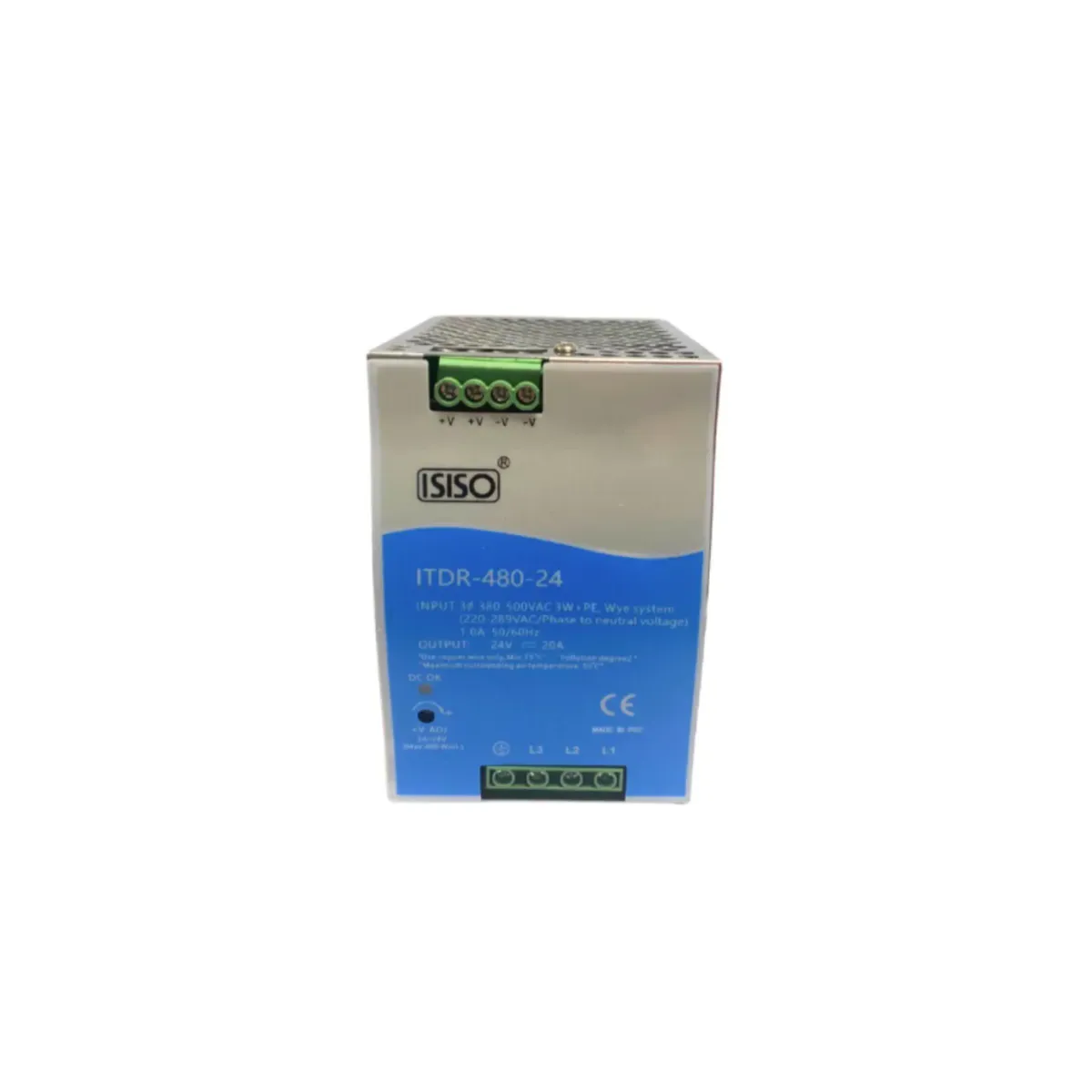 Isıso ITDR-480-24 Power Supply, 480 W, 24 V DC, 20 A