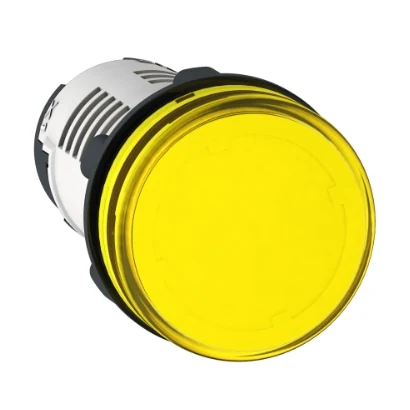 Schneider Electric XB7EV05MP Round Pilot Light Ø22 IP54 Yellow Integrated LED