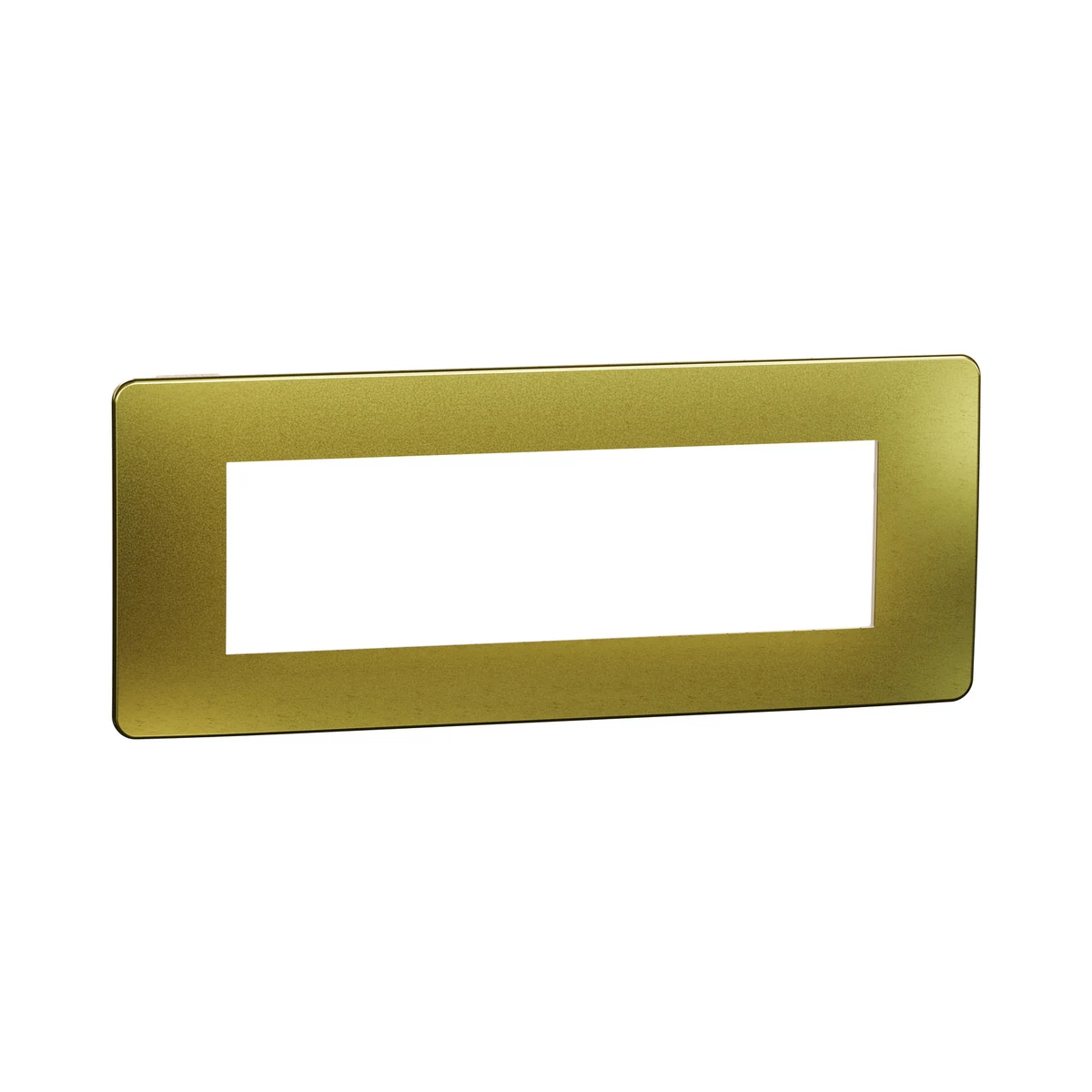 Schneider Electric NU270760M Yeni Unica, Studio Metal Frame 7 module, Gold/Cream