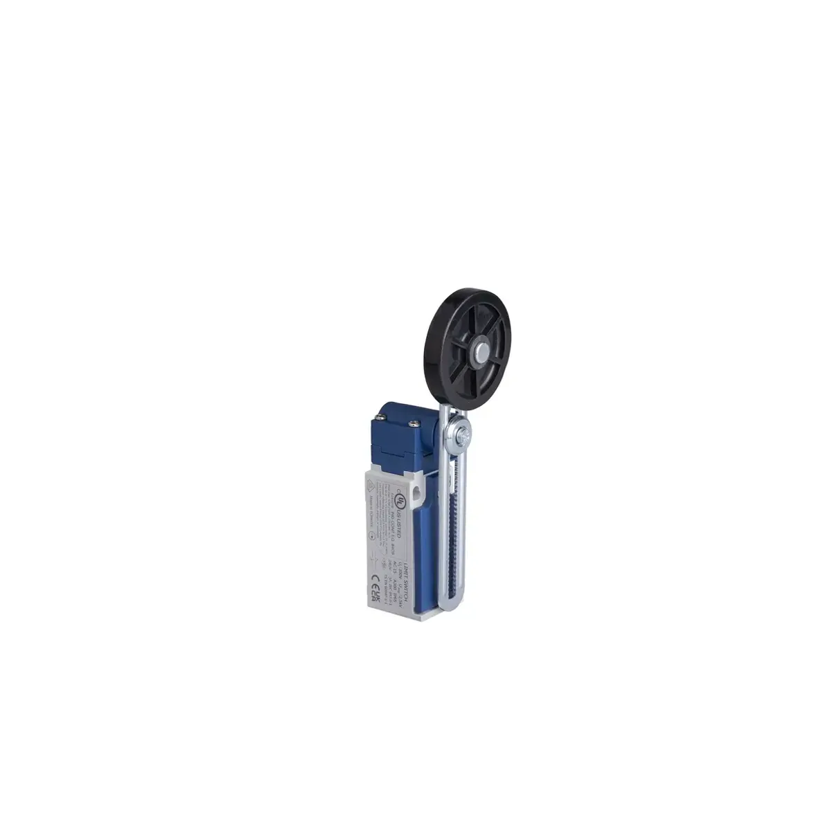 Emas L5 Plastic Housing 50 mm Rubber Roller Adjustable Lever Snap-Action with Reset 1NO+1NC Limit Switch L5K13MEL123R