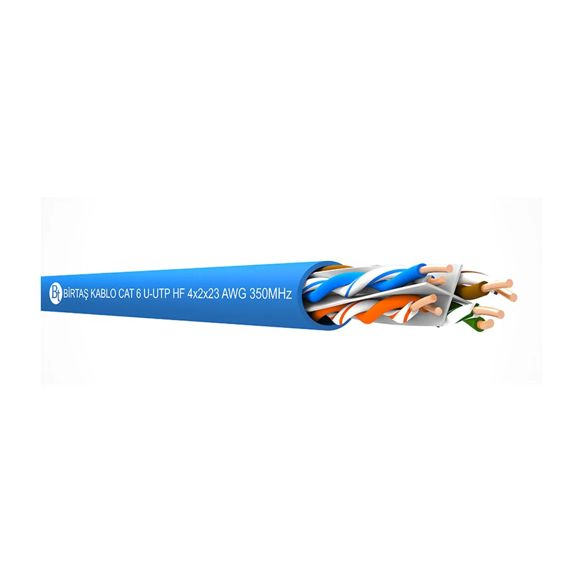 Birtaş CAT6 U/UTP HF 4x2x23 AWG gri üretici ürün ailesi görseli