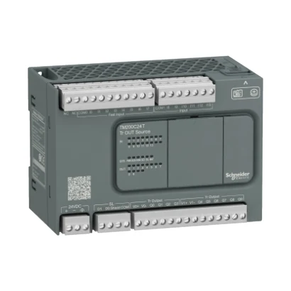 Schneider Electric TM200C24T M200 PLC, 14 DI, 10 DO Transistör — üretici katalog görseli