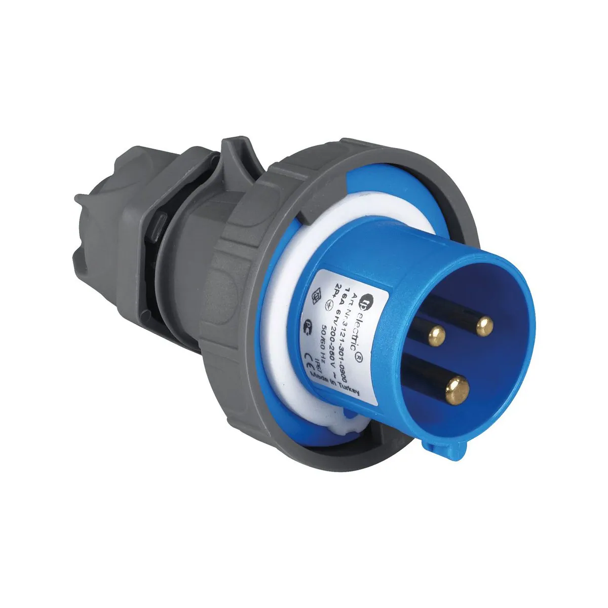 TP Elektrik 3121-301-1100-11h CEE 3x16A Straight Plug, IP 67, 11h