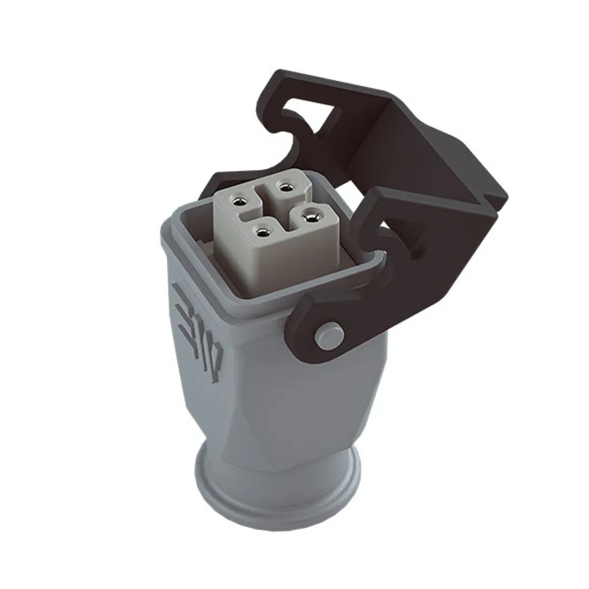 Mete Enerji 403277 4x10A Multi Thermoplastic Extension Socket Rear Entry