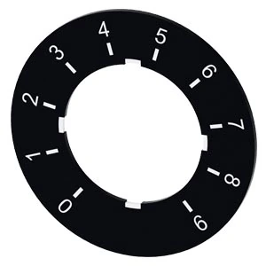 Siemens 3SU1900-0BG16-0RT0 Buton ve Sinyal Aksesuarı Potansiyometre için 0-9 yazılı etiket