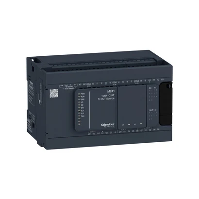 Schneider Electric TM241C24T M241 PLC, 14DI, 10 DO Transistör — üretici katalog görseli