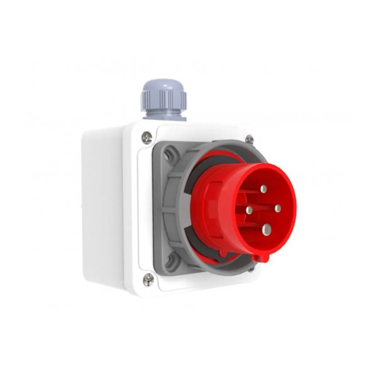 Bemis BC1-1504-7210 CEE Wall-Mounted Plug 16 A 3P+E IP67