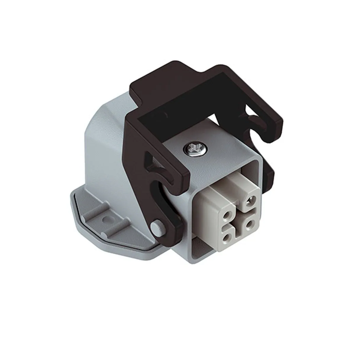 Mete Enerji 403002 4x10A Multi-Pole Angled Machine Socket
