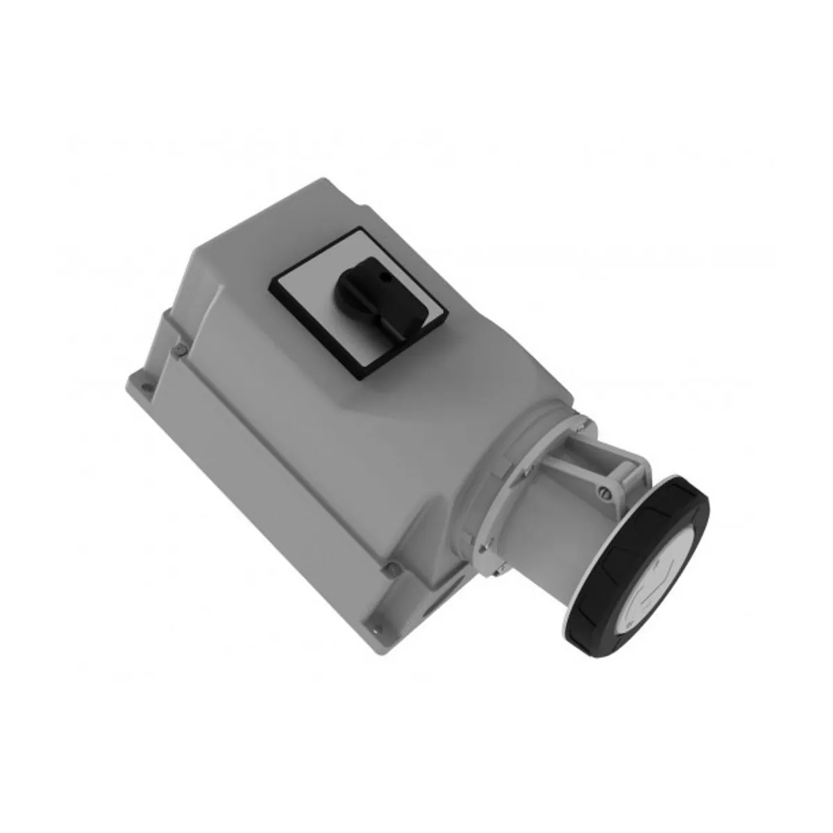 Bemis BC1-8505-7550 CEE 90° Angled Wall Socket with Cam Switch 160 A 3P+E+N IP65