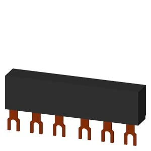 Siemens 3RV1915-1AB Motor Protection Circuit Breaker Accessory 3-Phase Busbar Connector for 4 Switch Size S2, 55 mm