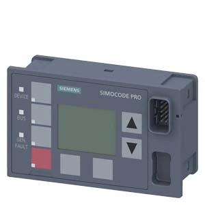 Siemens 3UF7210-1AA01-0 Motor Management Module Display Panel Titanium Gray*