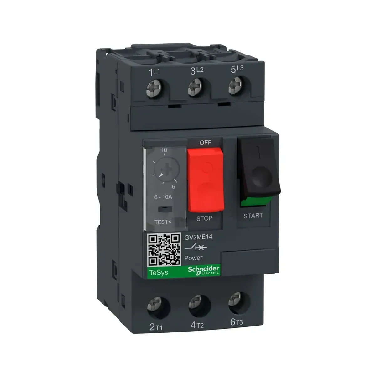 Schneider GV2ME14 TeSys GV2 Sigorta Devre Kesici Termal Manyetik 6...10A