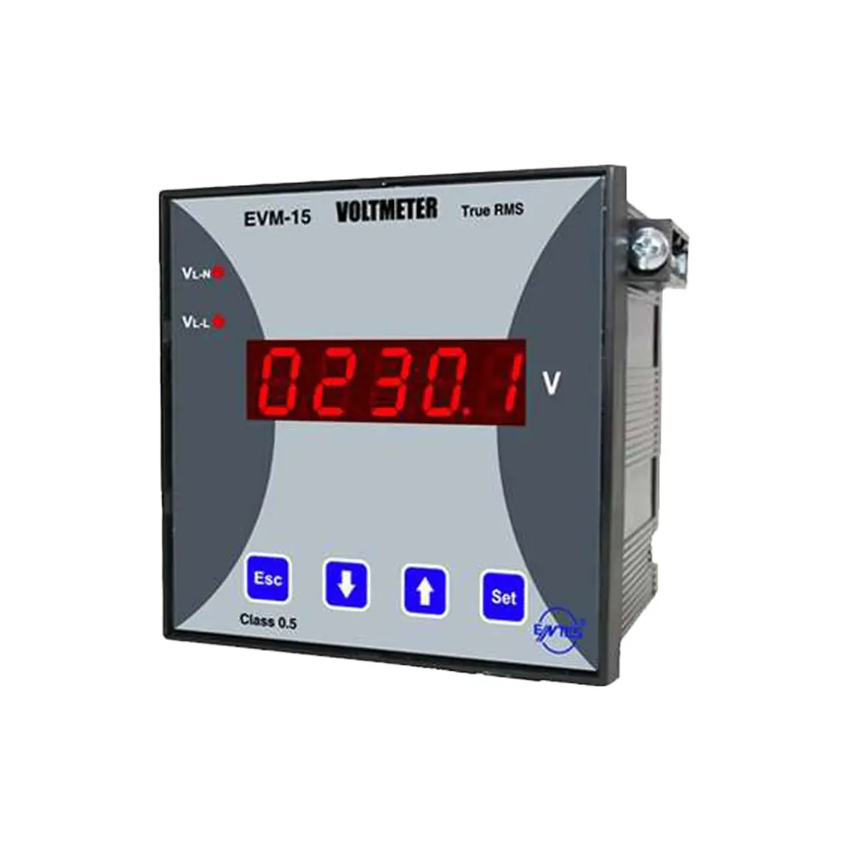 Entes EVM-15-96 Single-Phase Digital Voltmeter, 24-250VAC/DC, 96x96