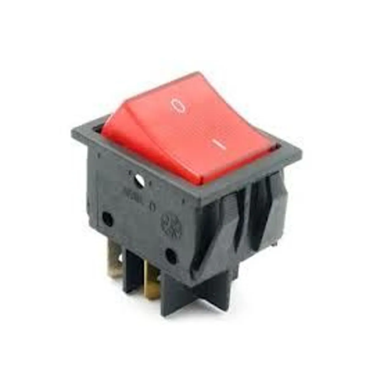 KSN HWA-105 Wide Illuminated Switch 6P ON/OFF/ON Red