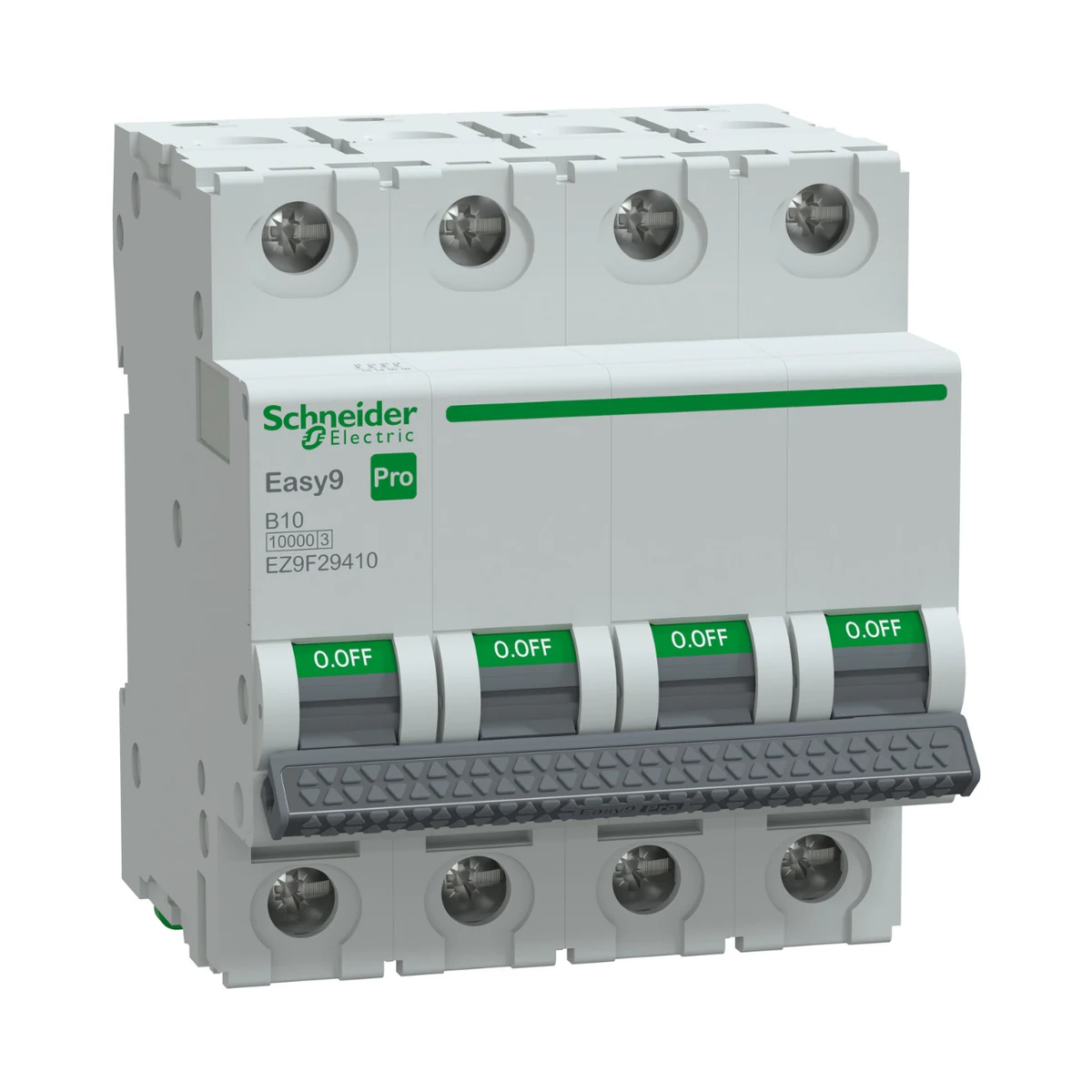 Schneider Electric EZ9F29410 Pro MCB 4P B Curve 10A 10 kA