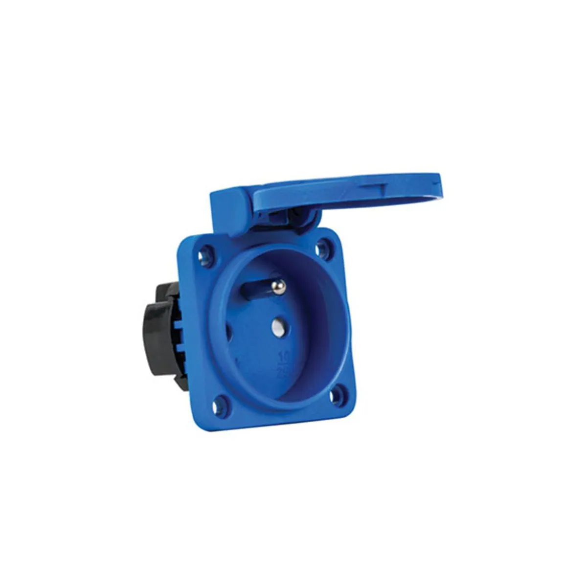 Mete Enerji 40401906 1x16A UPS Panel Socket Rear Entry Blue