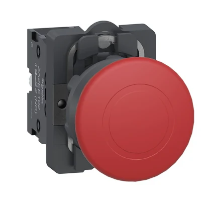 Schneider Electric XA2AC42 Push Button, Mushroom, Ø40, Red, 1NC