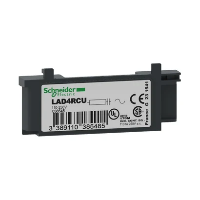 Schneider Electric LAD4RCU TeSys Deca RC devre 110-250V — üretici katalog görseli