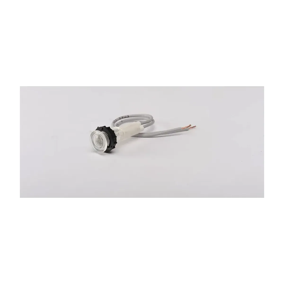 Emas S Serisi Plastik Ampul'lu 230V AC 12cm Kablolu Beyaz 10mm Sinyal Lambası IP40