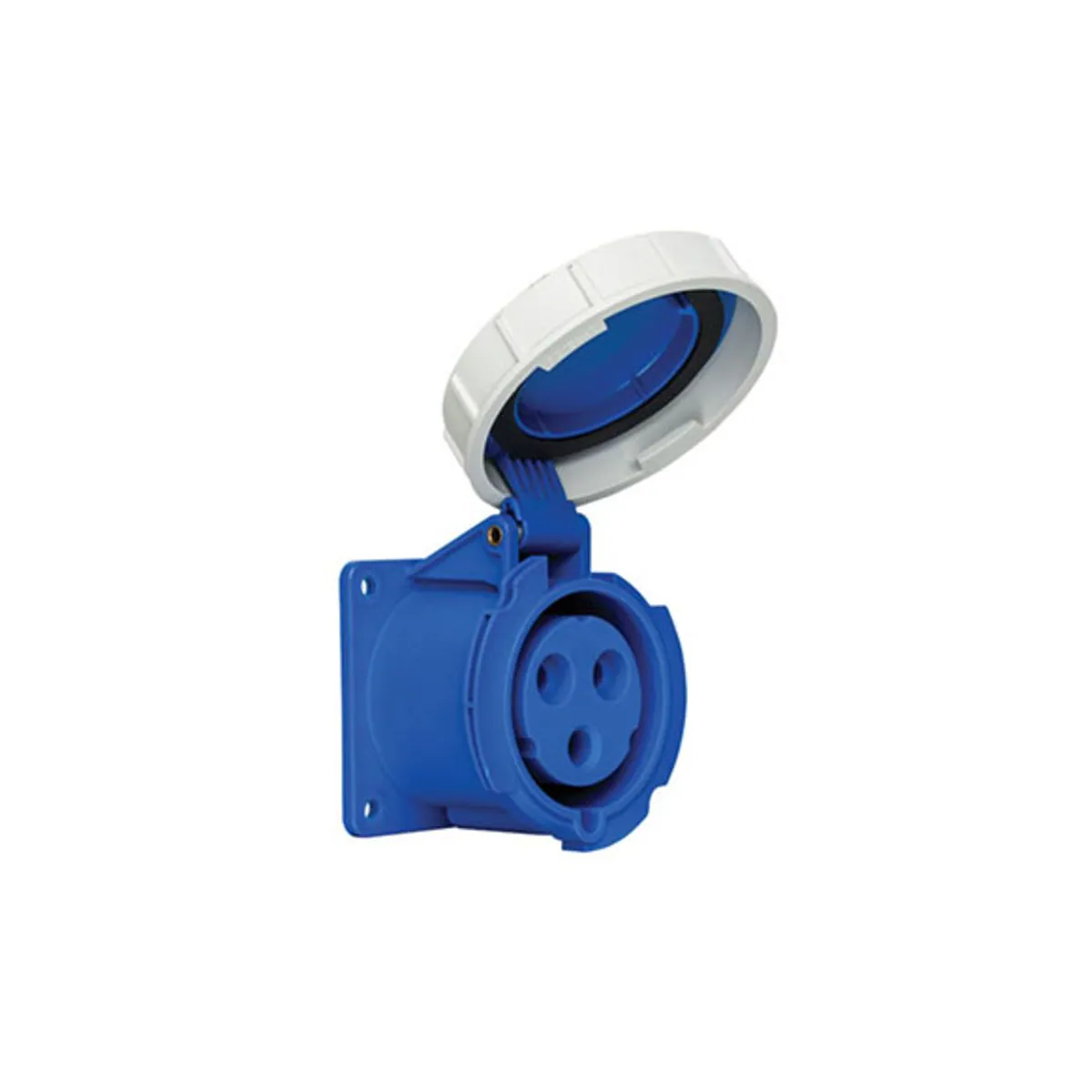 PCE 406516V 3x32A Machine Socket Straight IP67 Screw Type