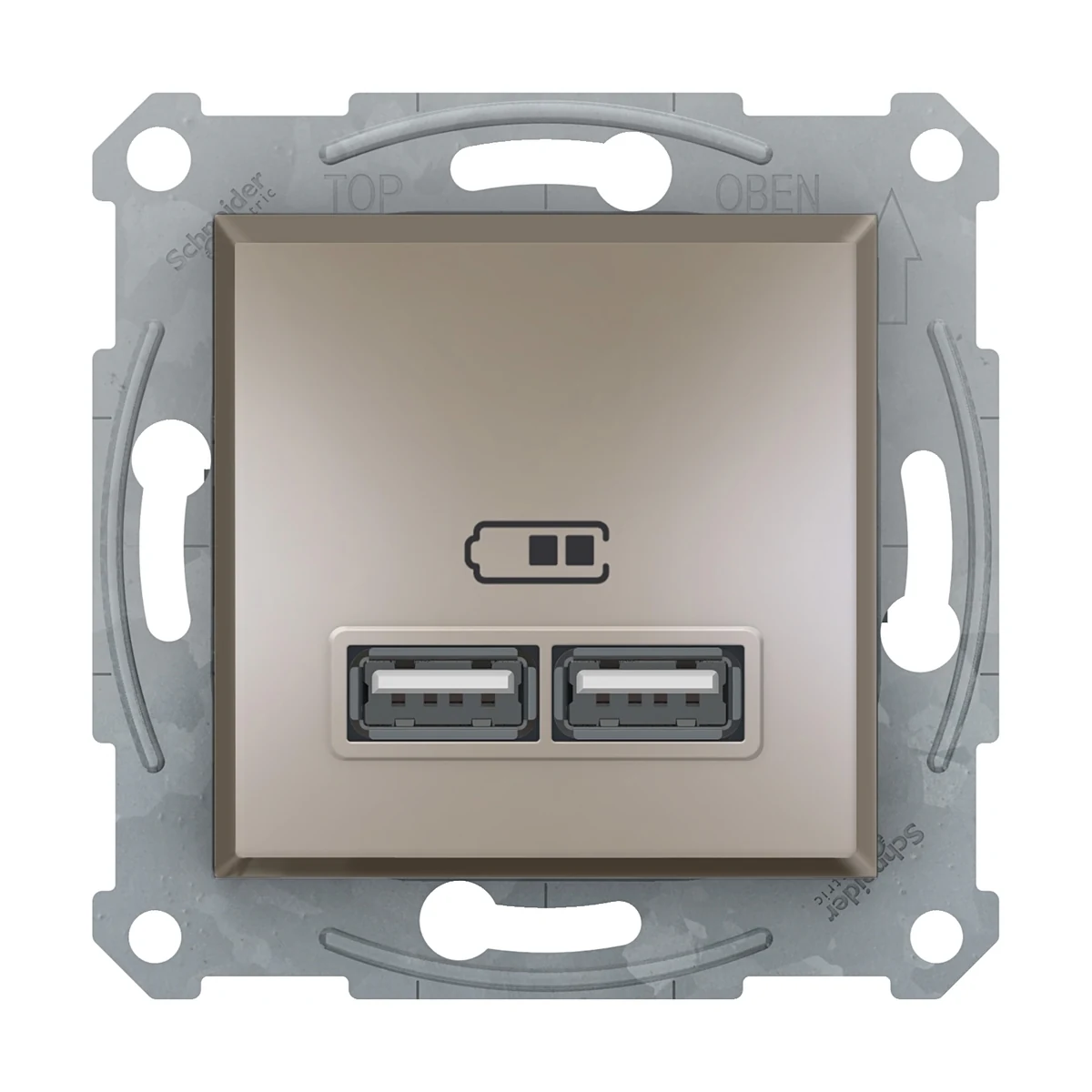 Schneider Electric EPH2700269 Asfora USB Prizi 2,1A Bronz — üretici ürün görseli