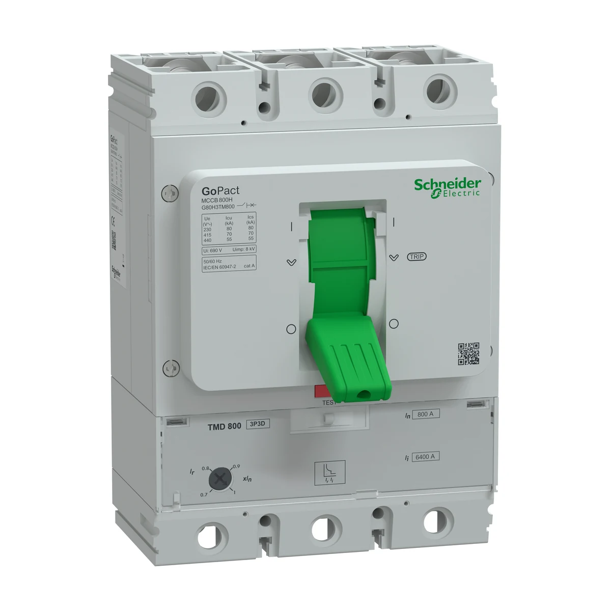 Schneider Electric G80H3TM800 GOMCCB 800H 3P3D 800A TMD — üretici ürün görseli