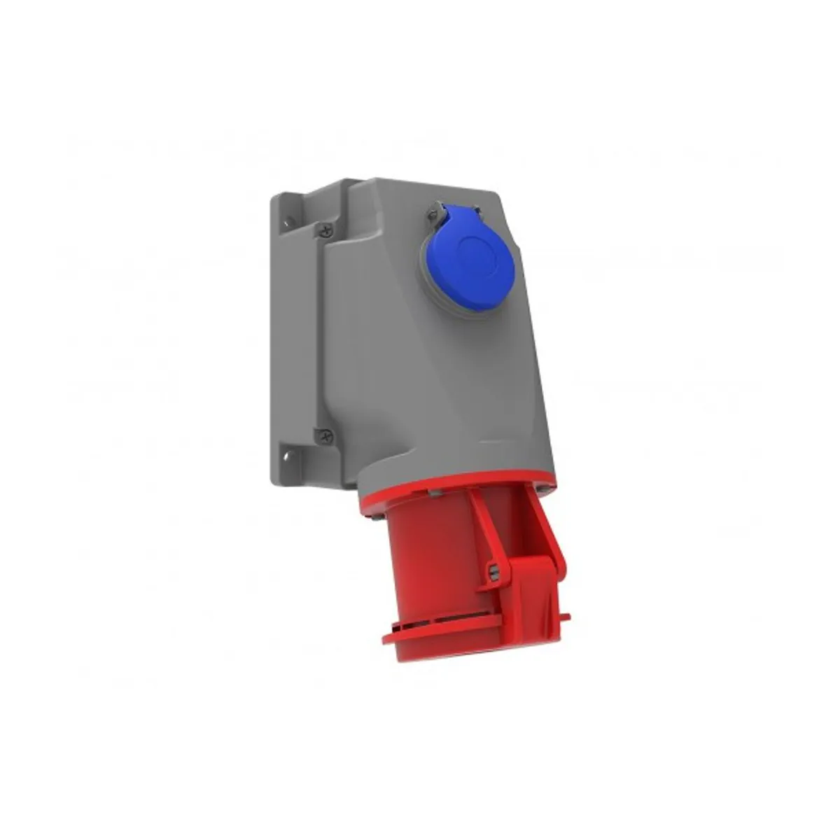 Bemis BC1-4505-2537 CEE 90° Angled Wall Socket with Panel Socket 63 A 3P+E+N IP44
