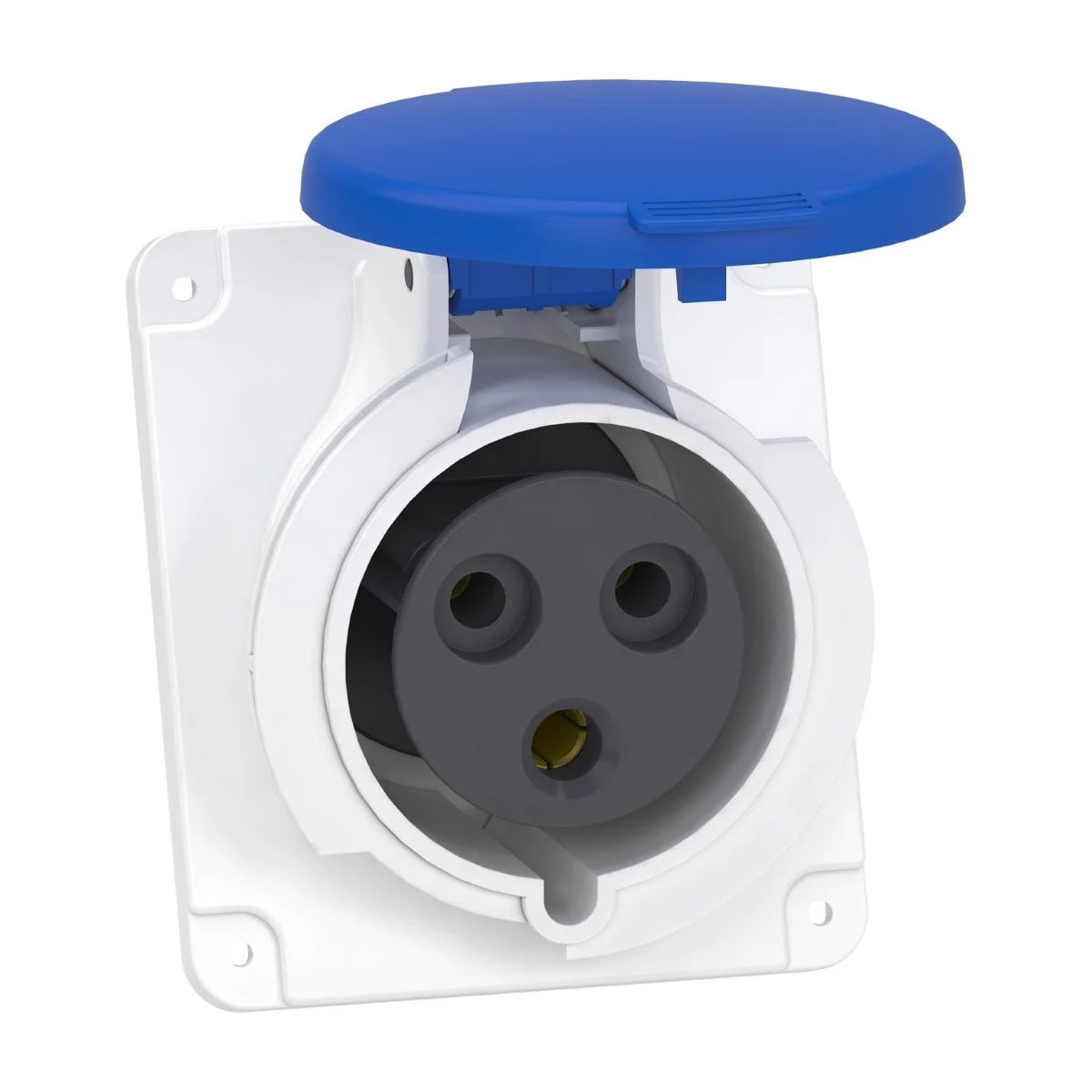 Schneider Electric PKY32F423 3x32A, Single-Phase, 2P+T, IP44, QUICK Angled Machine Socket