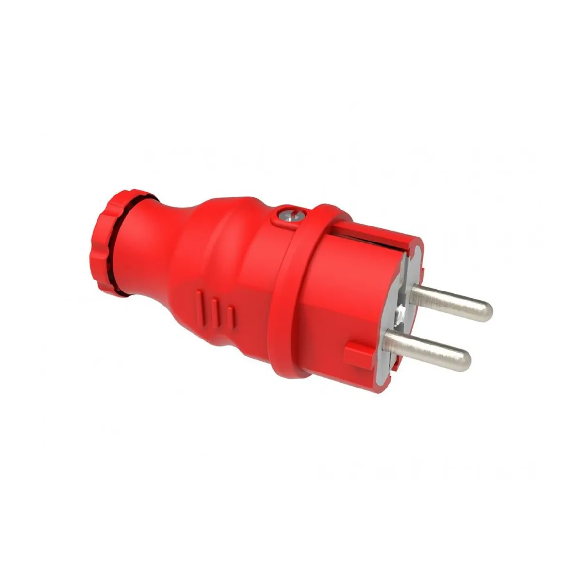 Bemis BV6-1402-2011 Rubber Straight Plug (Red) 16 A 2P+E IP44