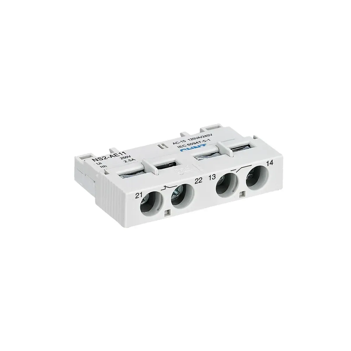 Chint NS2X Series NS2-AE11 2.5A 1NO + 1NC Top-Mounted Auxiliary Contact