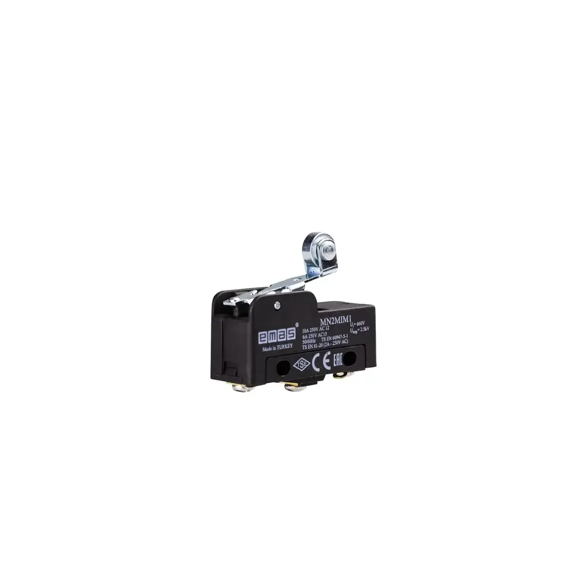 Emas Metal Short Roller Lever 1CO MN2 Series Plastic Mini Switch MN2MIM1