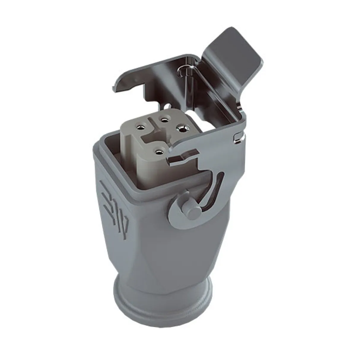 Mete Enerji 403016S 5x10A Multi-Contact Extension Socket Rear Entry Metal Latch