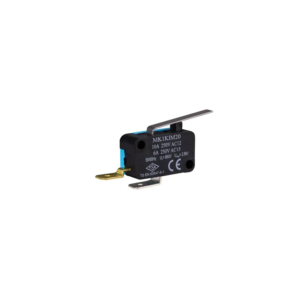 Emas Metal Medium Lever 1NC MK1 Series Micro Switch MK1KIM20