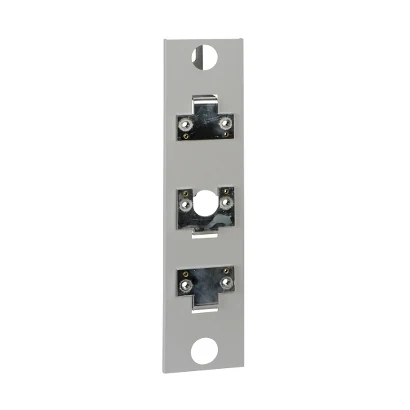 Schneider Electric LV480855 isfl160, 185 mm baraya 2 adet cihaz bağlantı için adaptasyon plakası — üretici katalog görseli