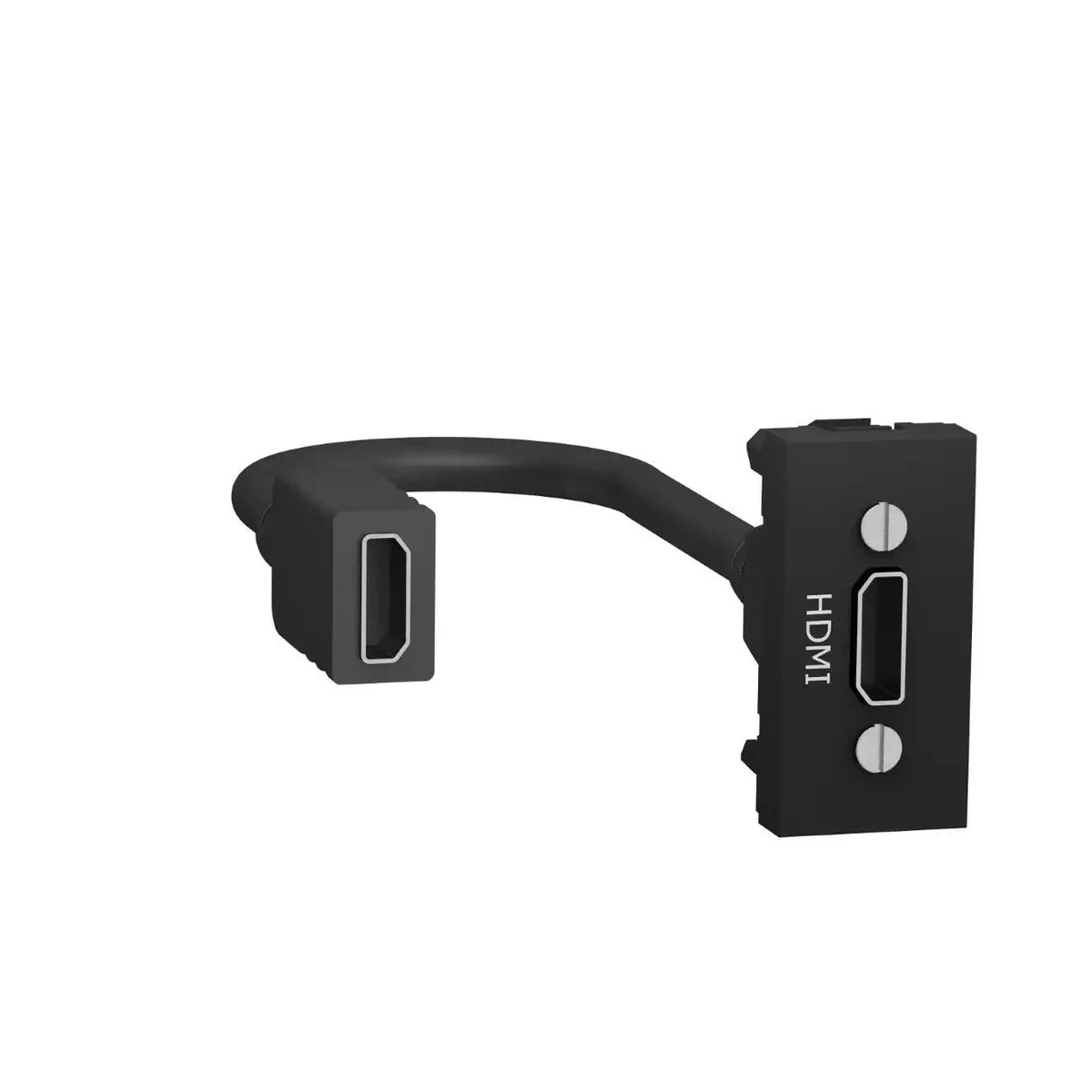 Schneider Electric NU343054 Yeni Unica, HDMI Connector Socket 1 module, Anthracite