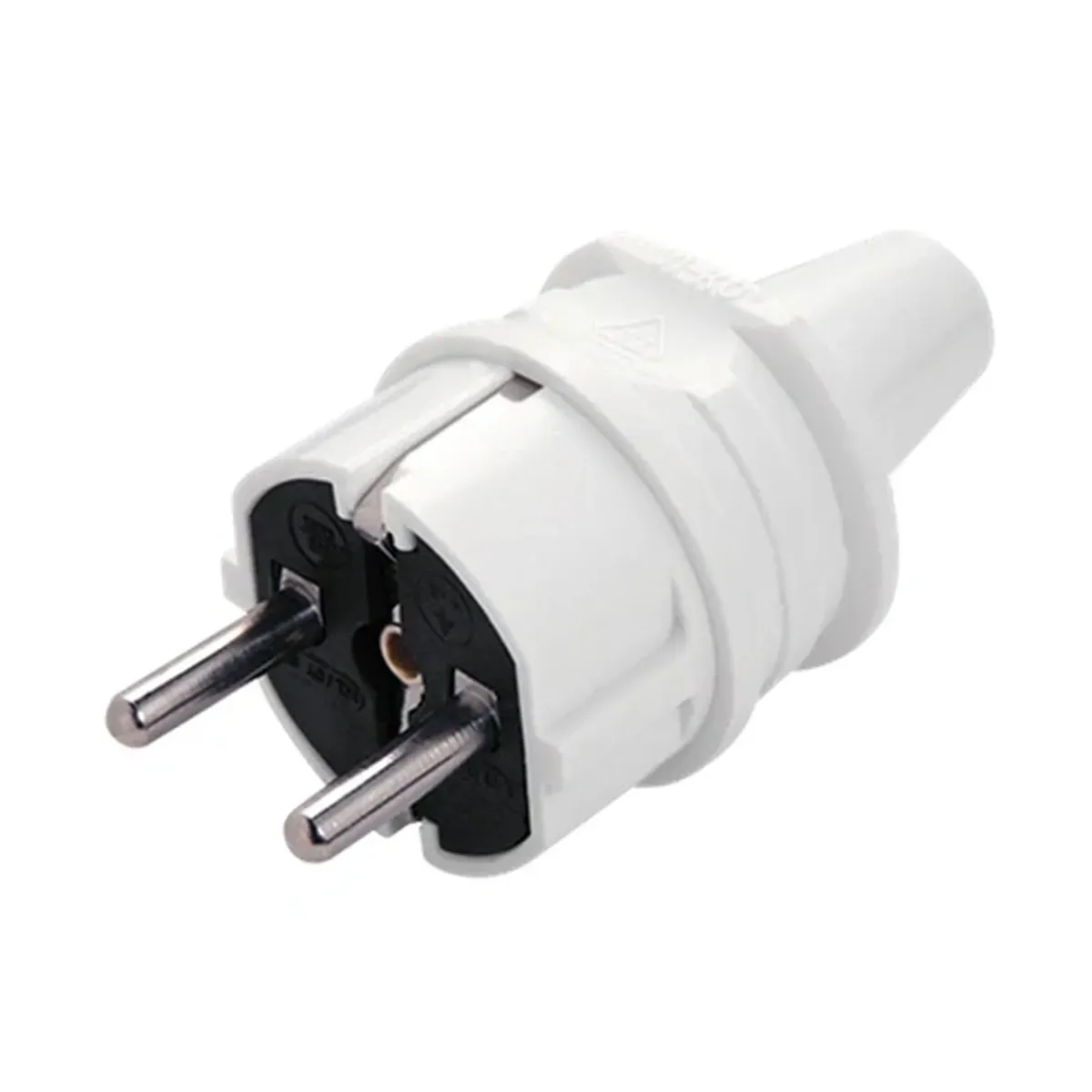 Viko Grounded Male Plug White