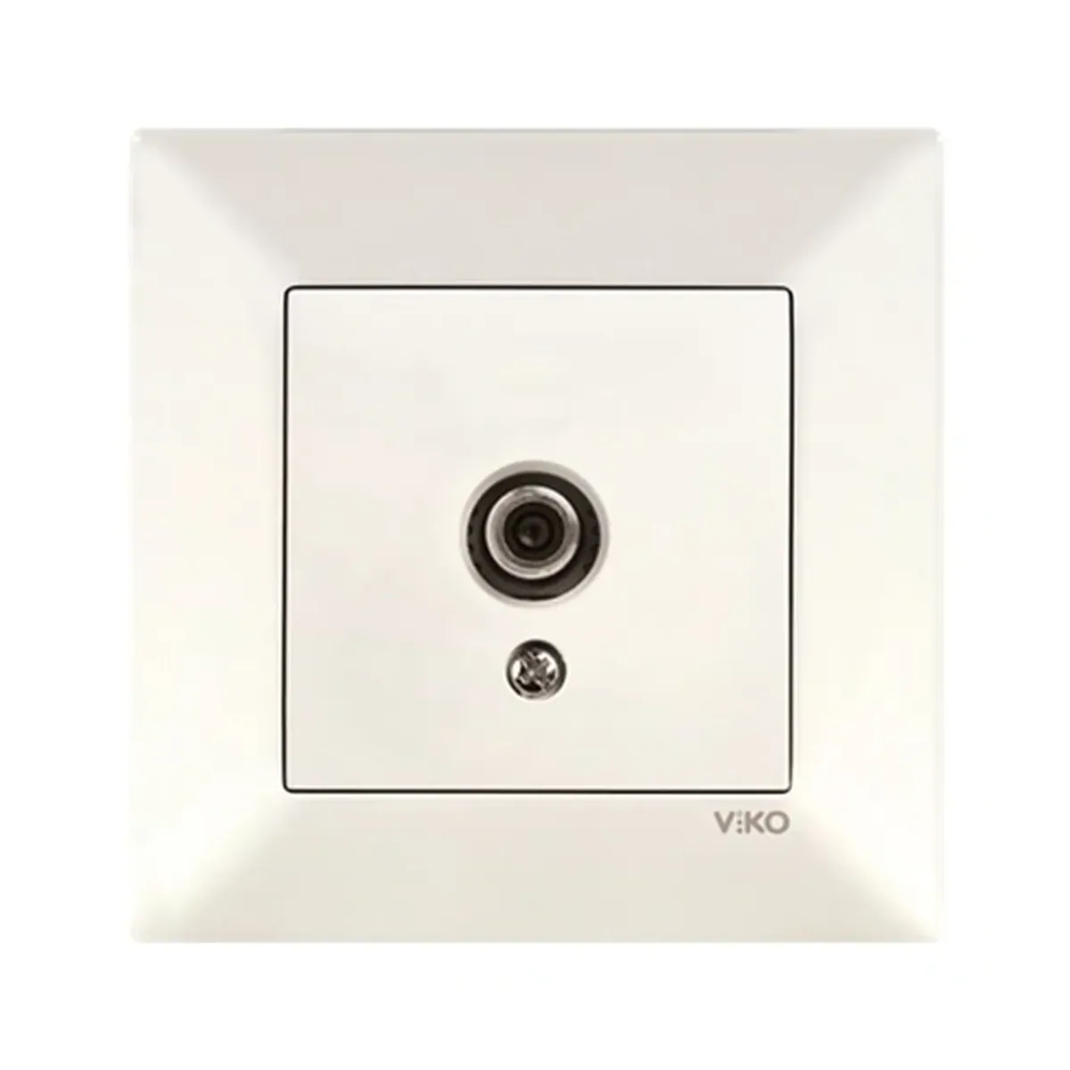 Viko Karre Meridian Cream Satellite Socket with F Connector, Terminating