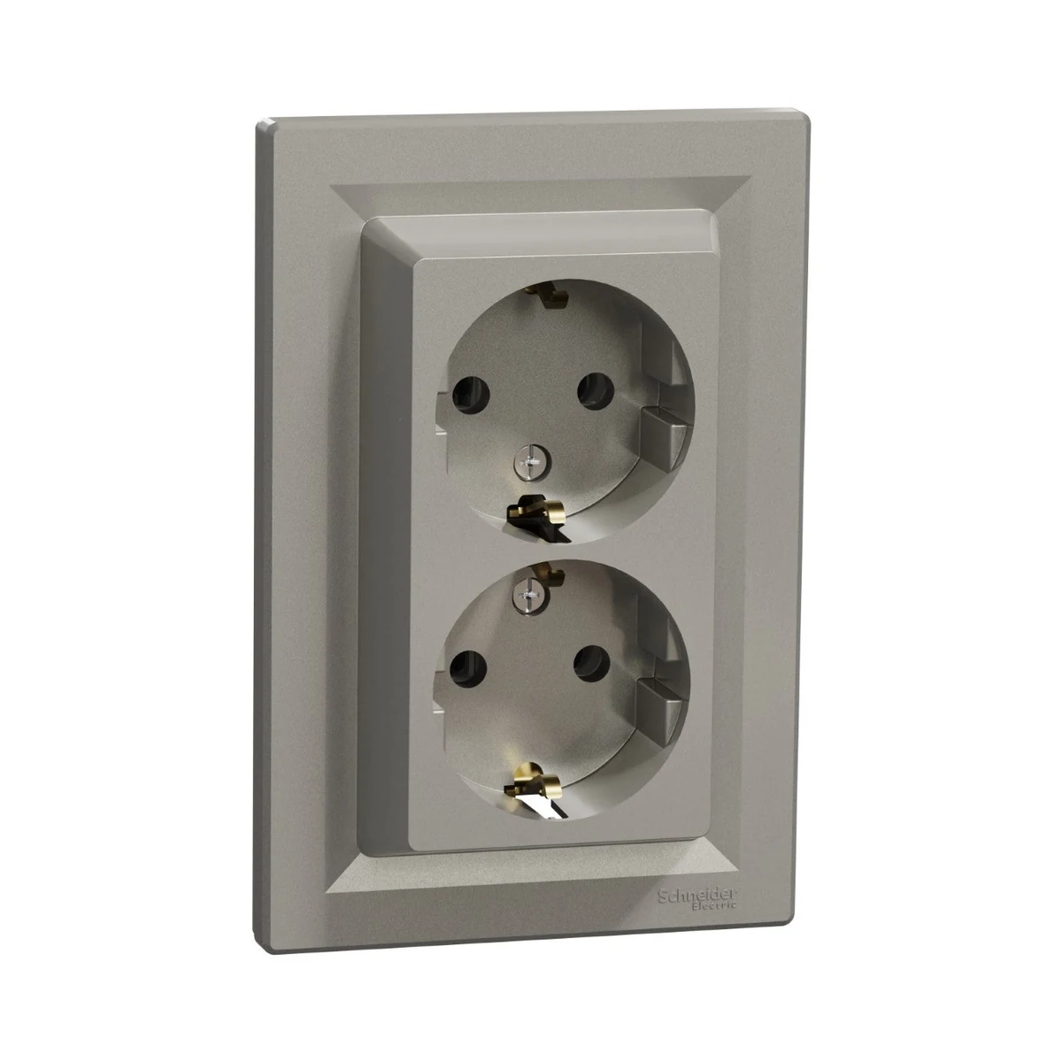 Schneider Electric EPH9900169 Asfora Double Grounded Socket Bronze