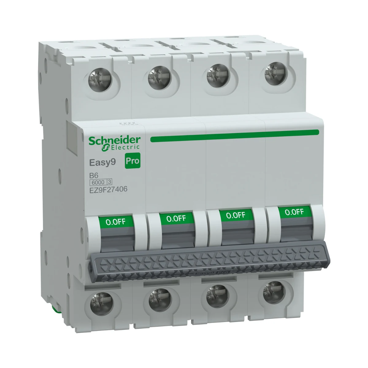 Schneider Electric EZ9F27406 Pro Sigorta 4P B Eğrisi 6A 6 kA — üretici ürün görseli