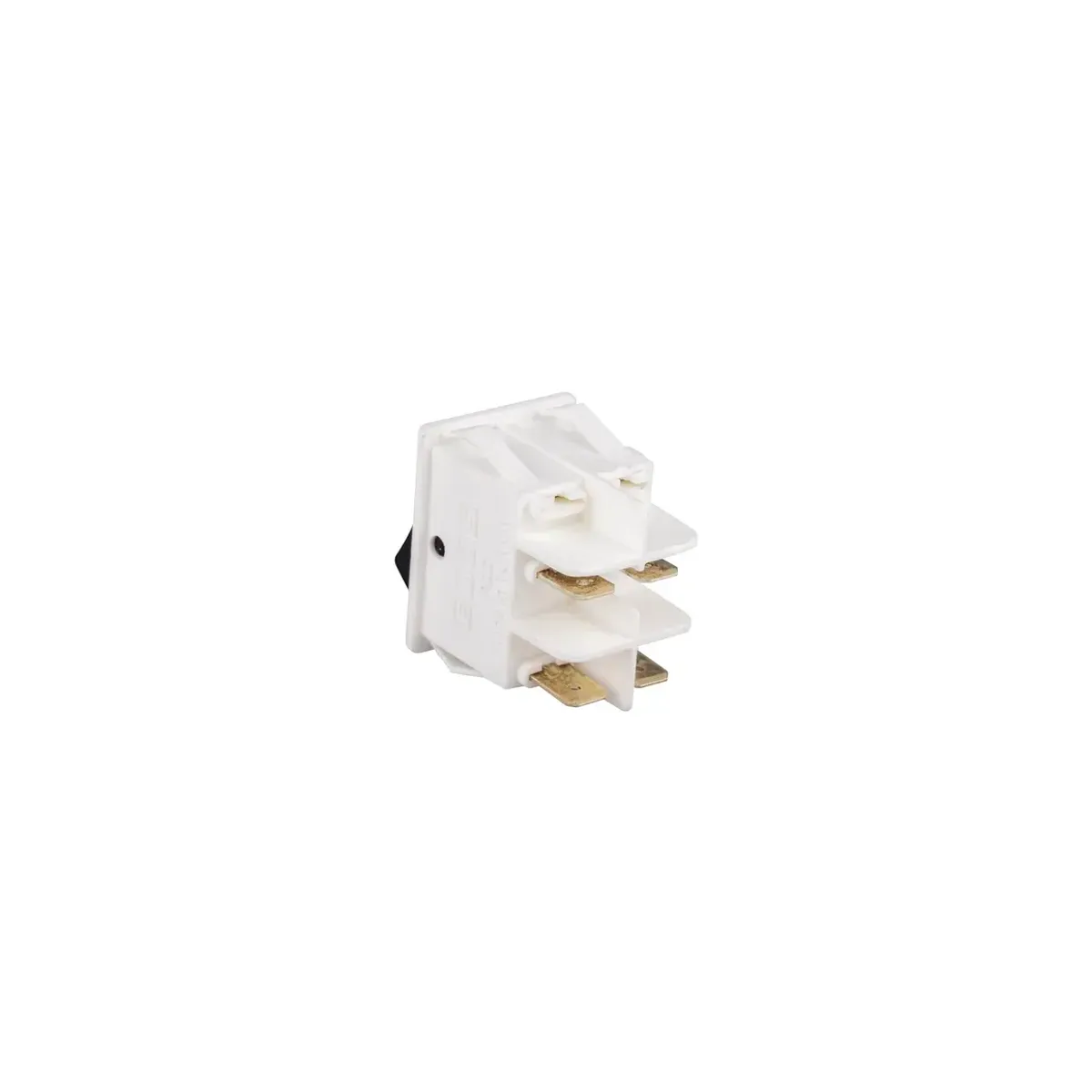Emas A12 Series 30x22mm White Housing 1NO+1NO Non-Illuminated Terminal Type (0-I) Printed Black Switch