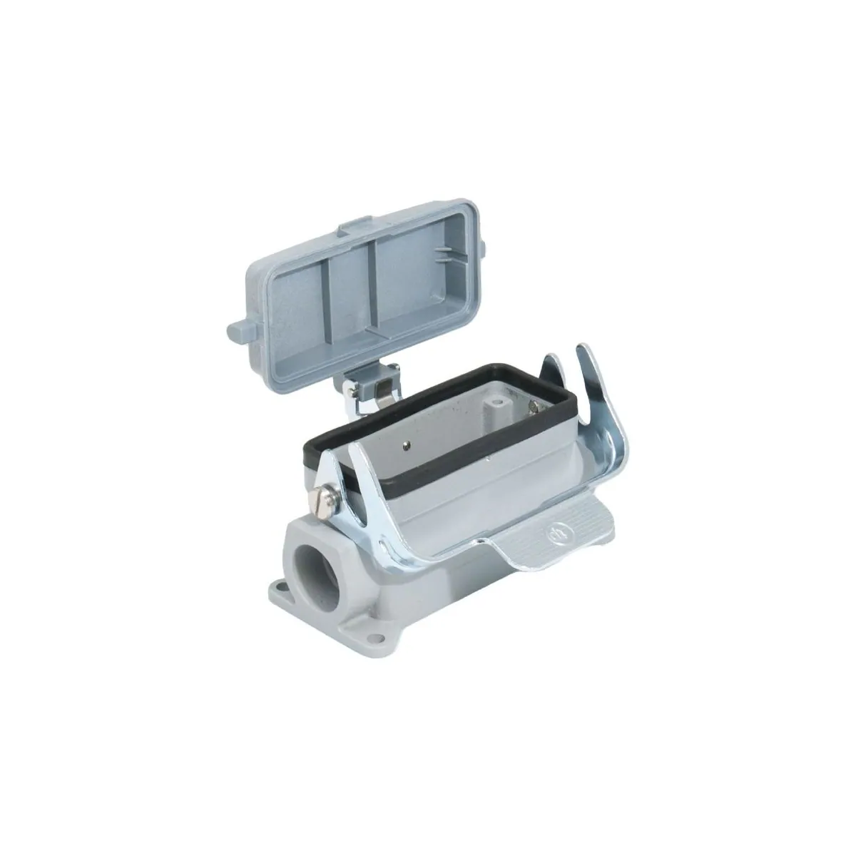 TP Elektrik 24-1616-69-06P21 16x16A Multi-Contact Wall Housing - Single Latch (with Cover) (Plug Release Mechanism), IP 65