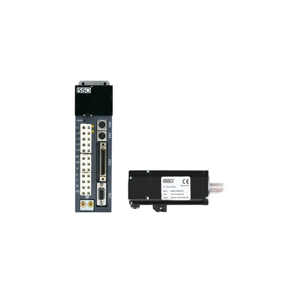 Isıso ASMS-R75B30U2R Servo Motor, 0,75 kW, 2,39 N·m, 3000 rpm (temsili görsel)