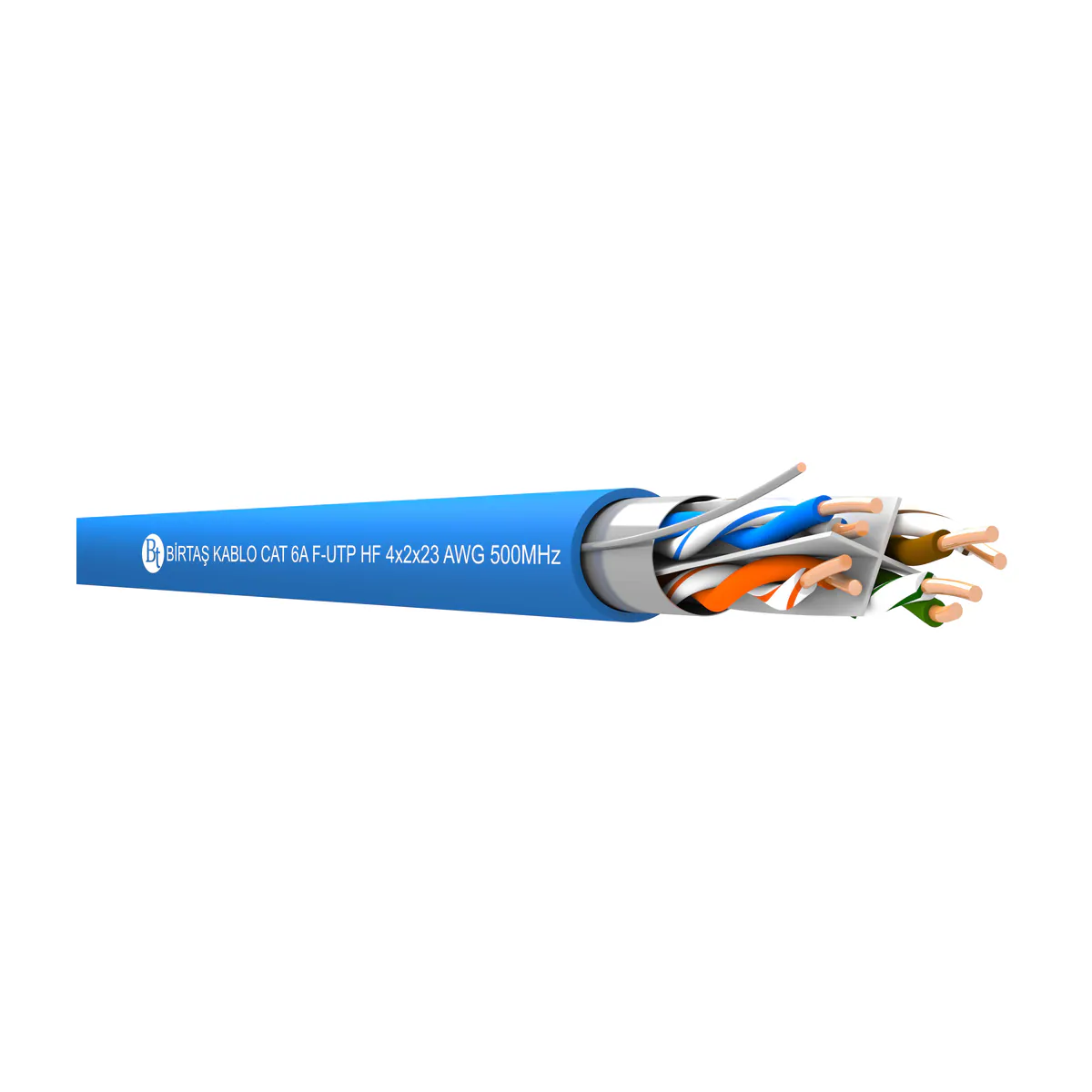 Birtaş CAT6A F/UTP ( S-UTP ) PE 4x2x23 AWG SİYAH — üreticinin temsili aile görseli; renk ve ölçü için ürünün teknik kaydını esas alın.