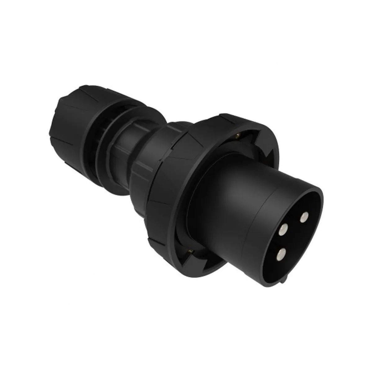 Bemis BCS-6403-7011 CEE Straight Plug 125 A 2P+E IP67 Black