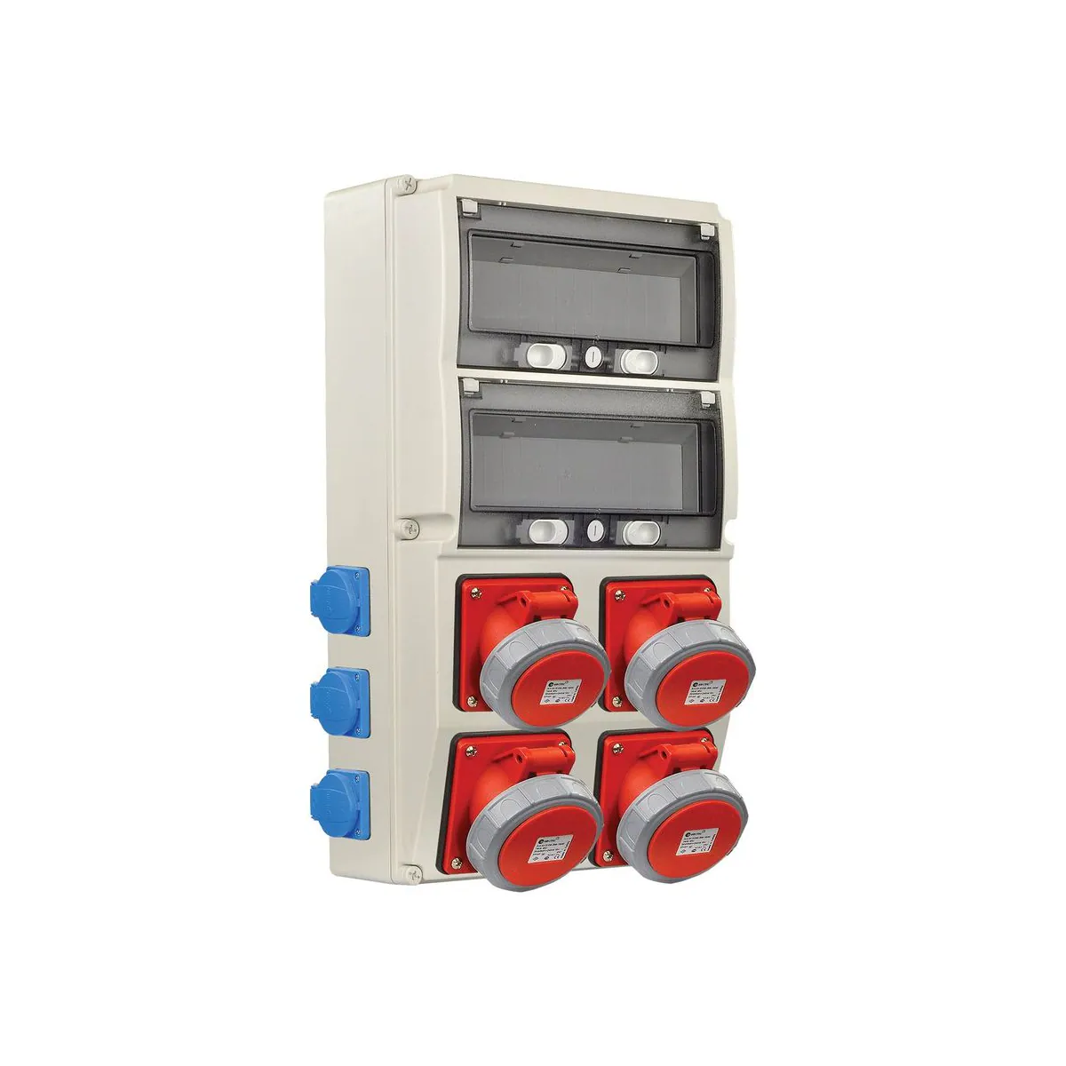 TP Elektrik 3321-006-0804 300x540 Priz Montajlı Kombinasyon Kutusu, 5x32A Prizli
