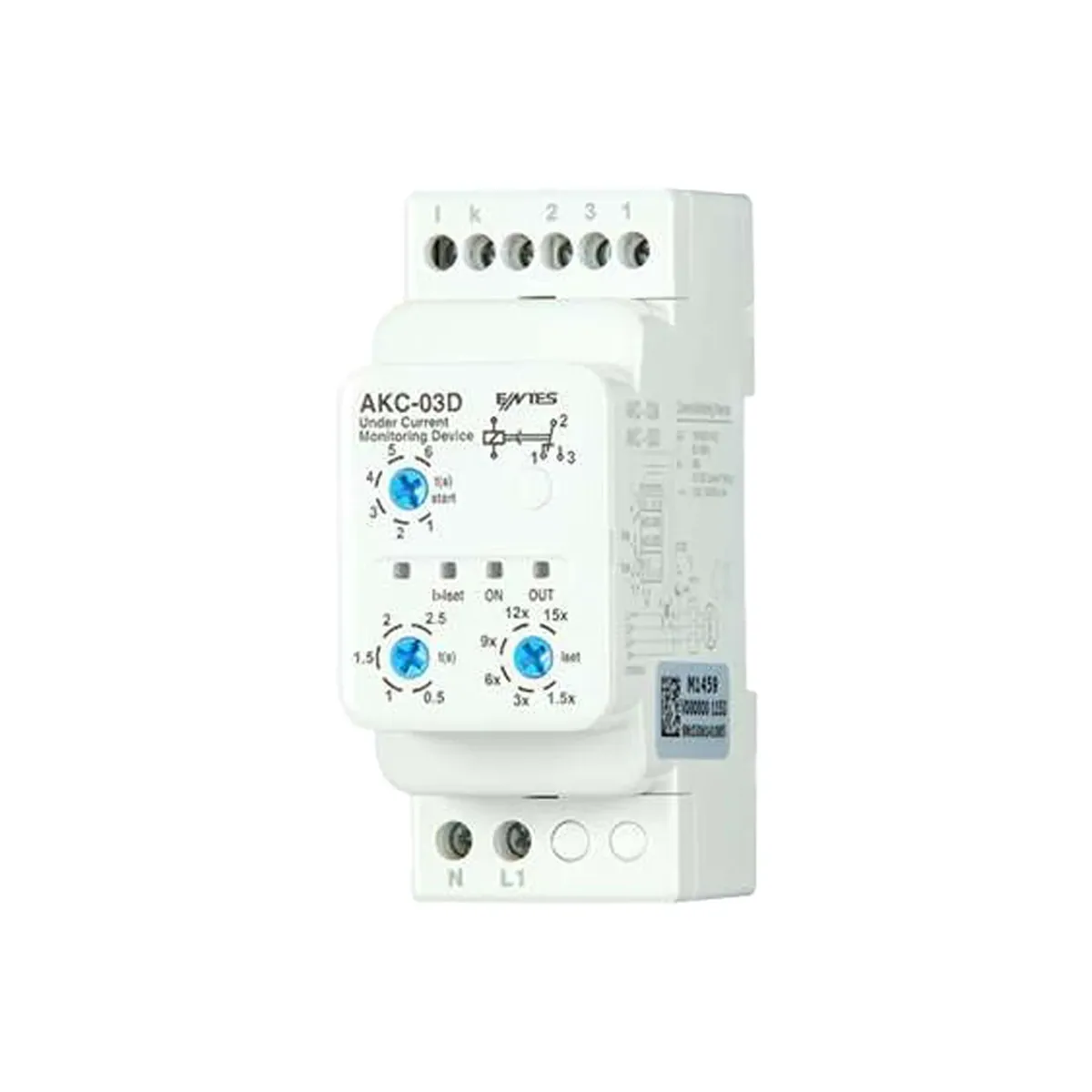 Entes AKC-03D Akım Koruma Rölesi, Düşük Akım, 230VAC
